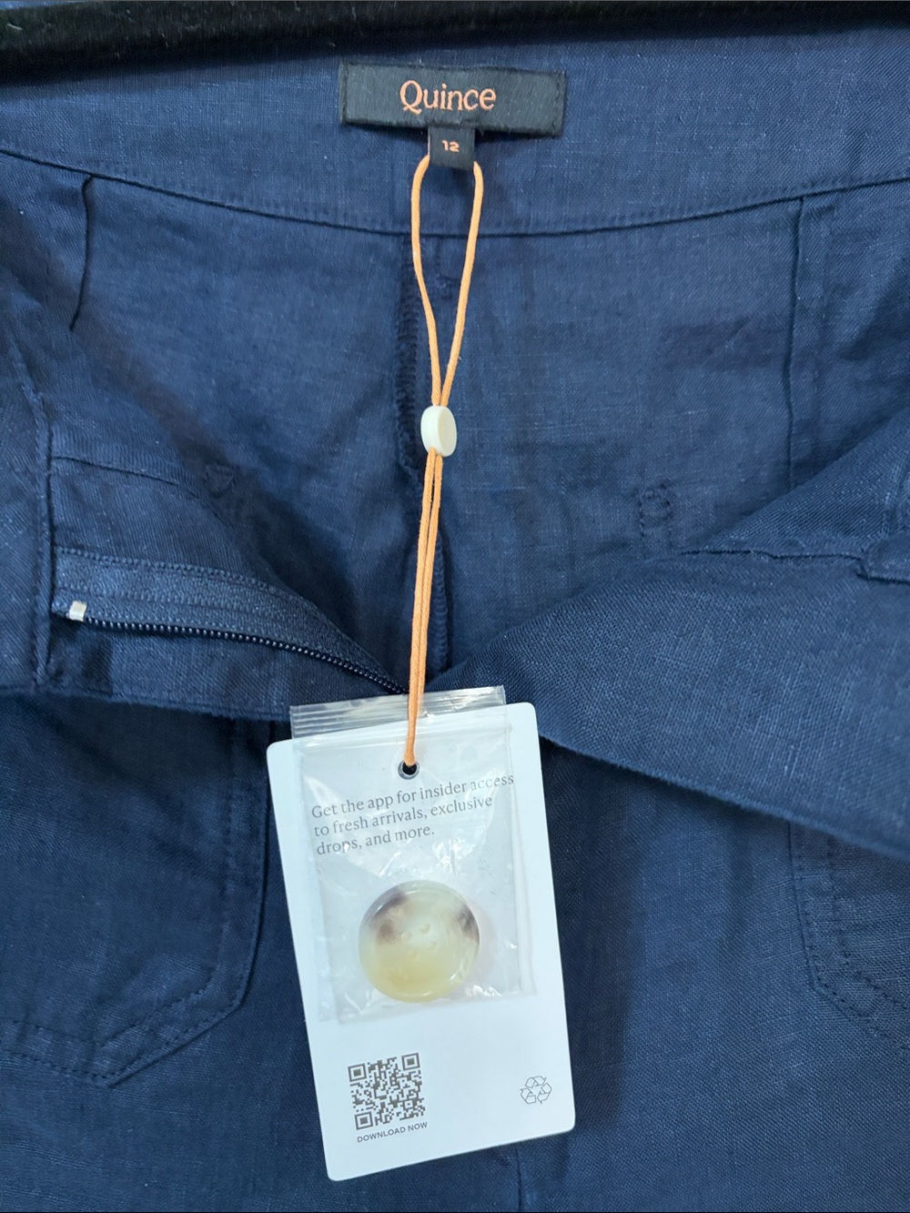 Quince 100% European Linen Patch Pocket Wide Leg Pants - Picture 5 of 5